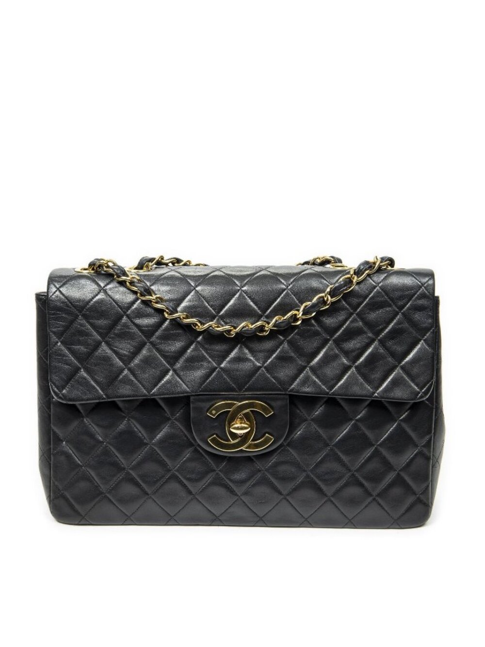 Chanel Maxi Jumbo XL Flap Black Quilted Lambskin Leather